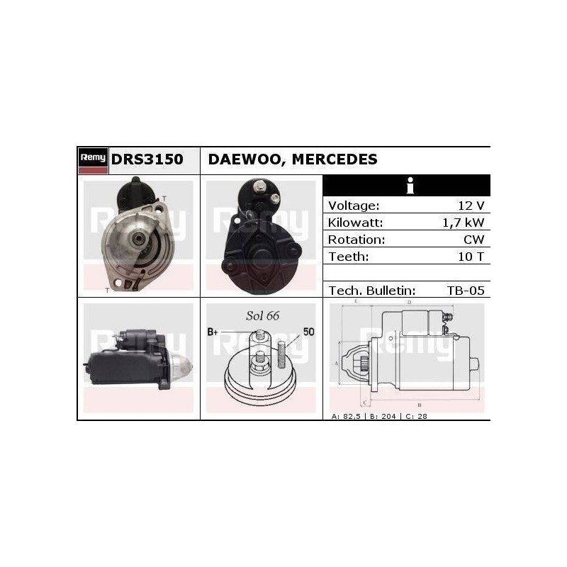 DEMARREUR - REMY REMANUFACTURED - D