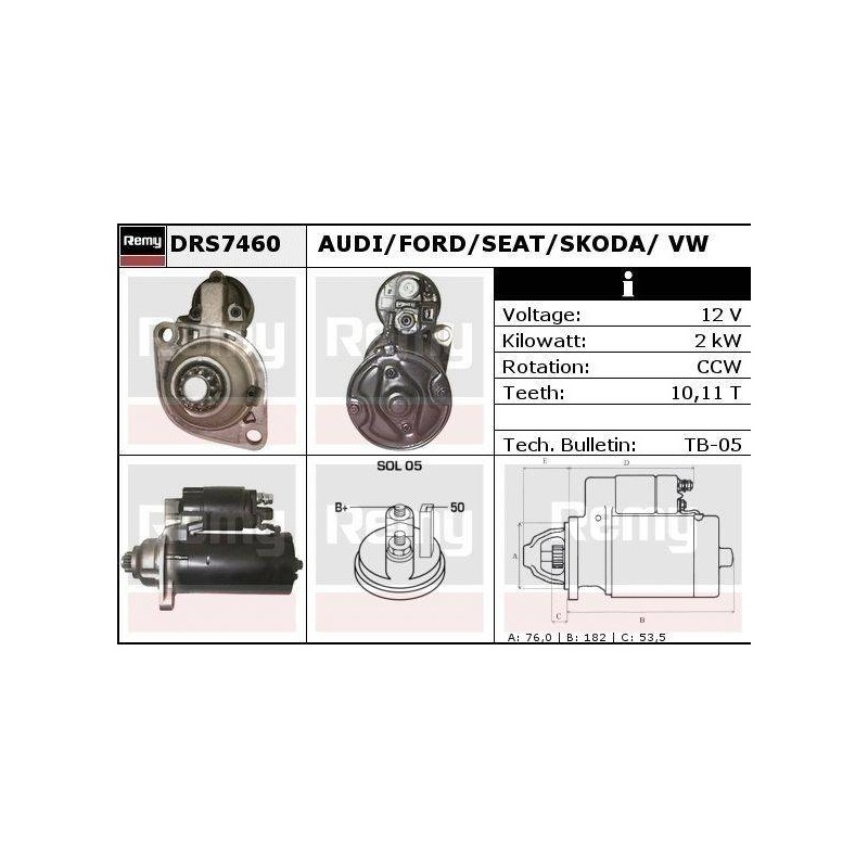 DEMARREUR - REMY REMANUFACTURED - A