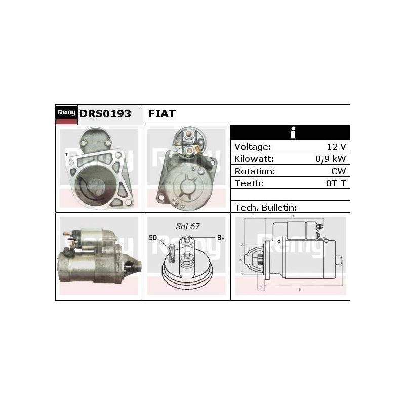DEMARREUR - REMY REMANUFACTURED - F