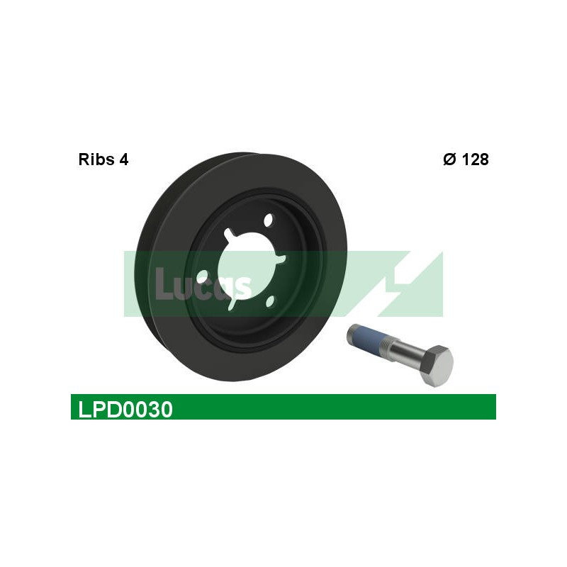 LUCAS DAMPER PULLEY WITH SCREW + NOTICE