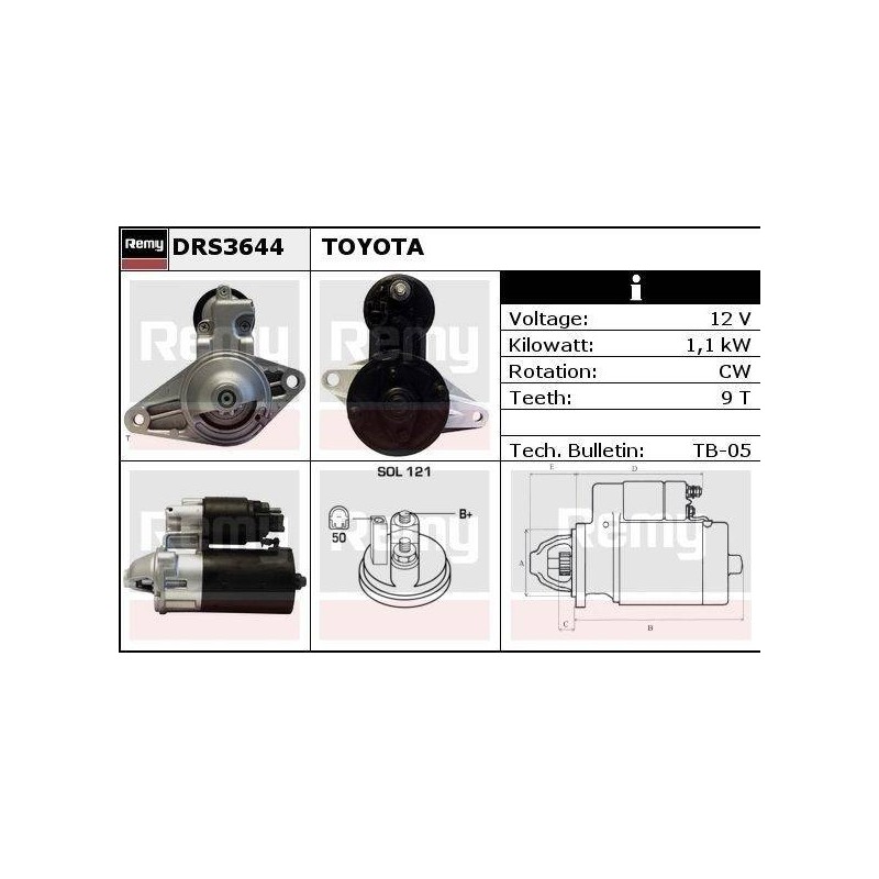DEMARREUR - REMY REMANUFACTURED - T