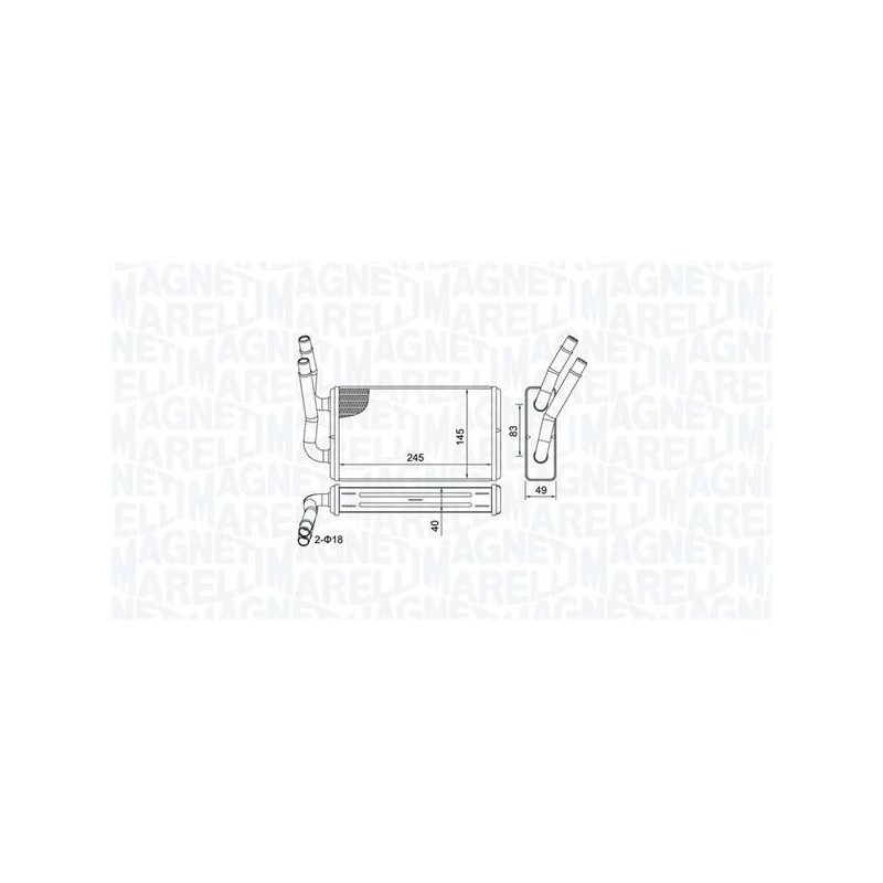 RADIATEUR CHAUFFAGE FORD TRANSIT