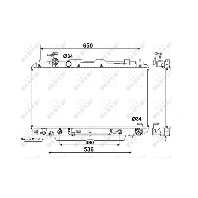 RAD TOYOTA RAV 4 2.0 00- RADIATORS