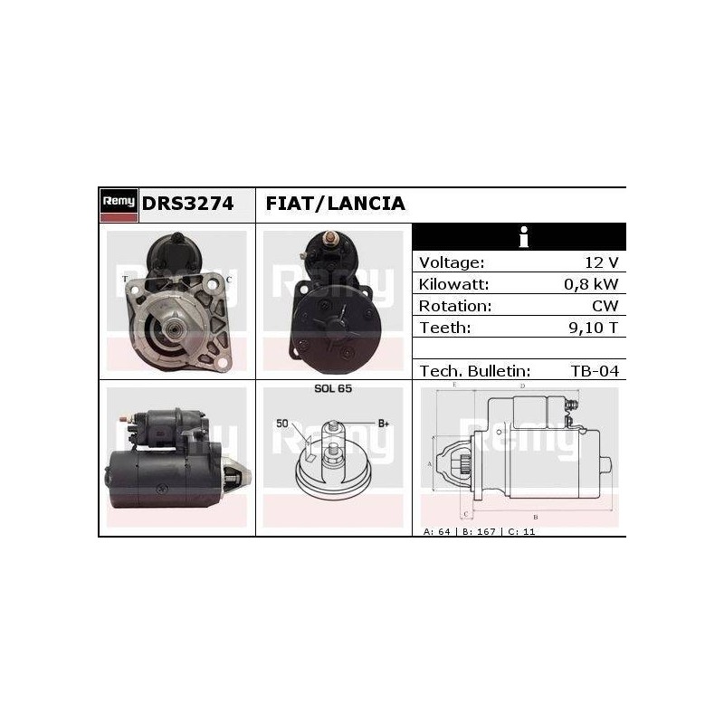 DEMARREUR - REMY REMANUFACTURED - F