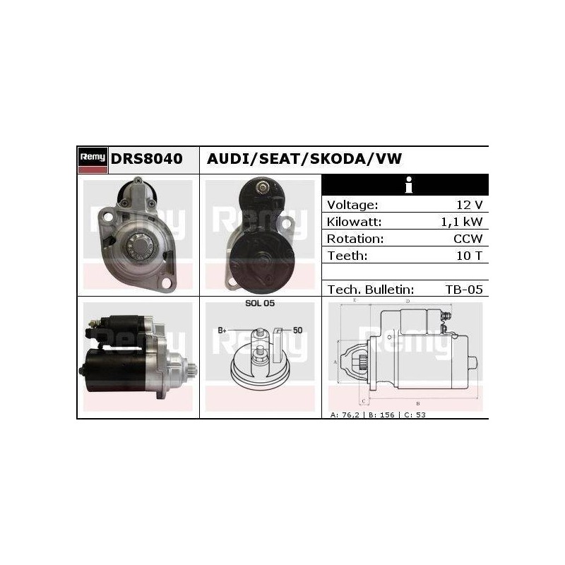 DEMARREUR - REMY REMANUFACTURED - A