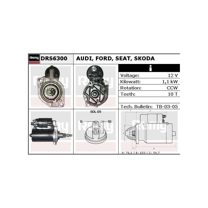 DEMARREUR - REMY REMANUFACTURED - A