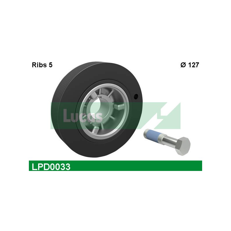 LUCAS DAMPER PULLEY WITH SCREW + NOTICE