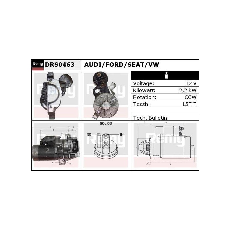 DEMARREUR - REMY REMANUFACTURED - A