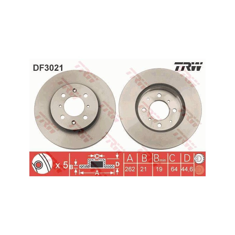 PAIRE DE DISQUES