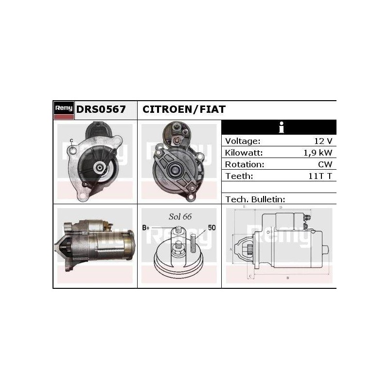 DEMARREUR - REMY REMANUFACTURED - C