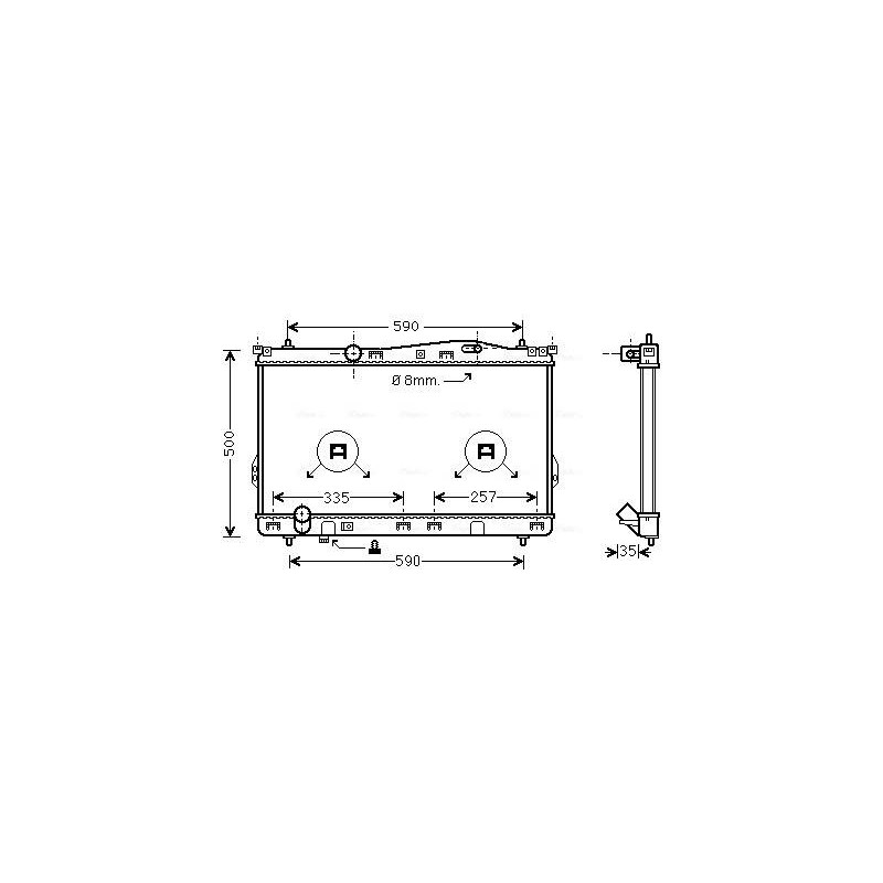 RAD EAU-VL/VUL- HYUNDAI- PRE