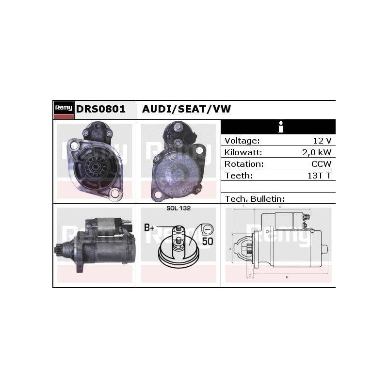 DEMARREUR - REMY REMANUFACTURED - A