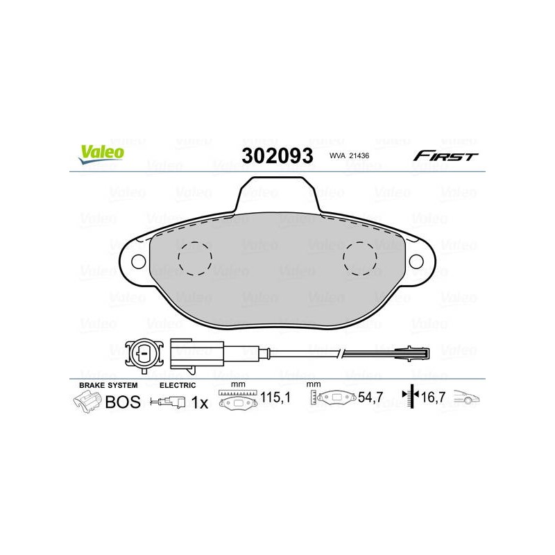 PLAQ FREIN FIRST FIAT 500 07.07 FR