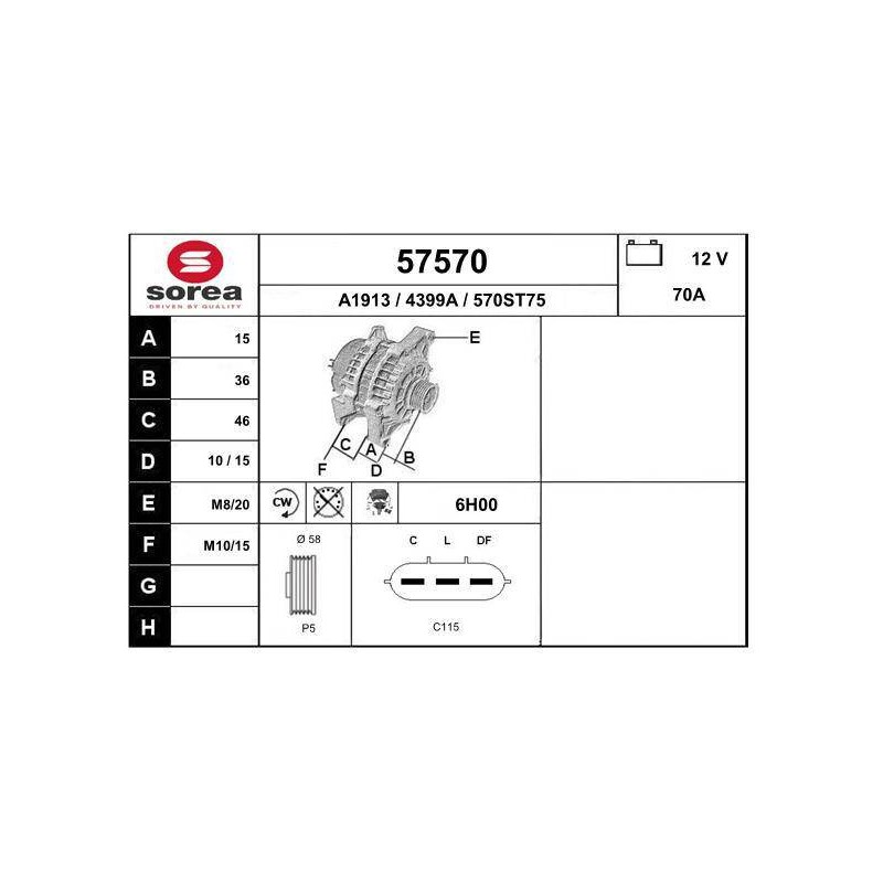 ALTERNATEUR VL / HYUNDAY I10 1.2 ES