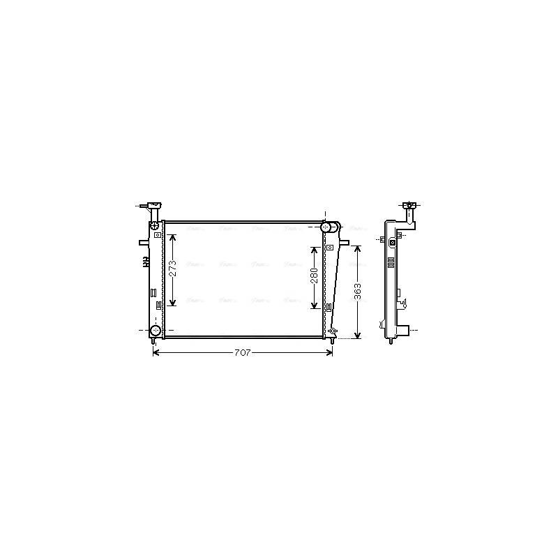 RAD EAU-VL/VUL- HYUNDAI- PRE