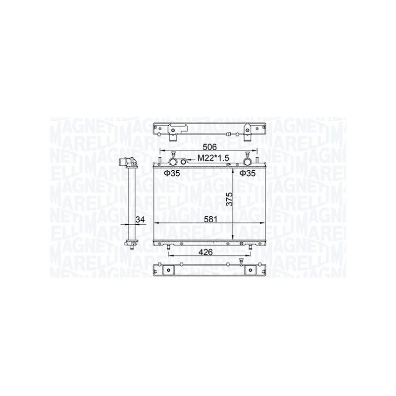 RAD.MOT FIAT BRAVA 1.9 JTD 105