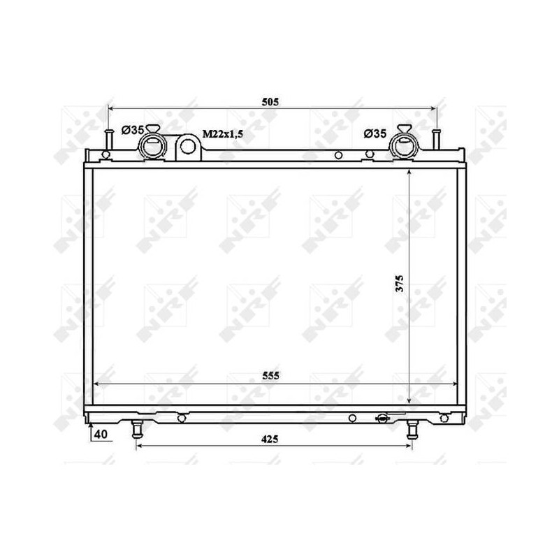 RAD FIAT BRAVO 1.9D 95- RADIATORS A