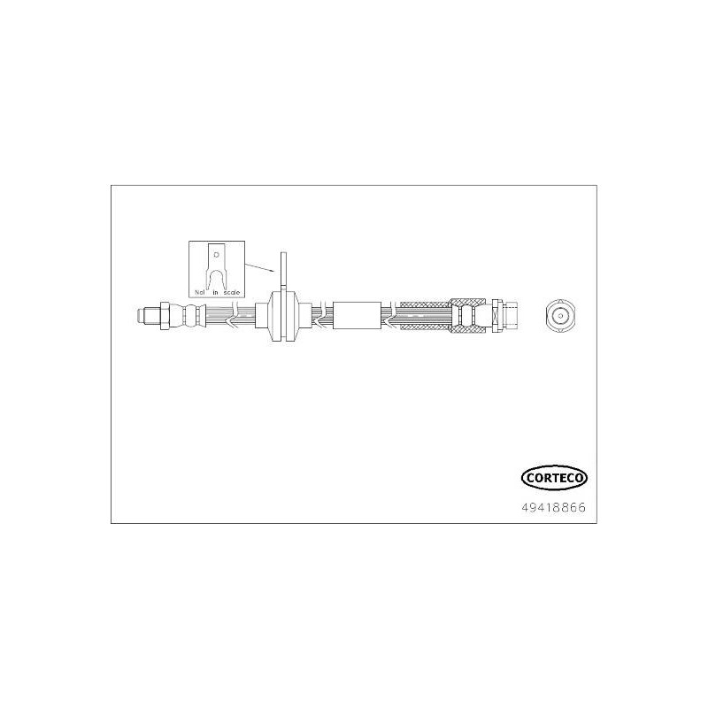 FLEXIBLE DE FREIN FORD 445/420X3