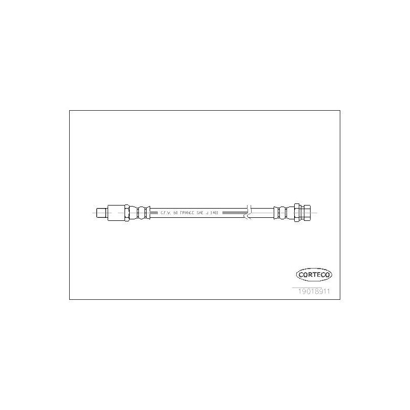 FLEXIBLE DE FREIN RENAULT R12-R1