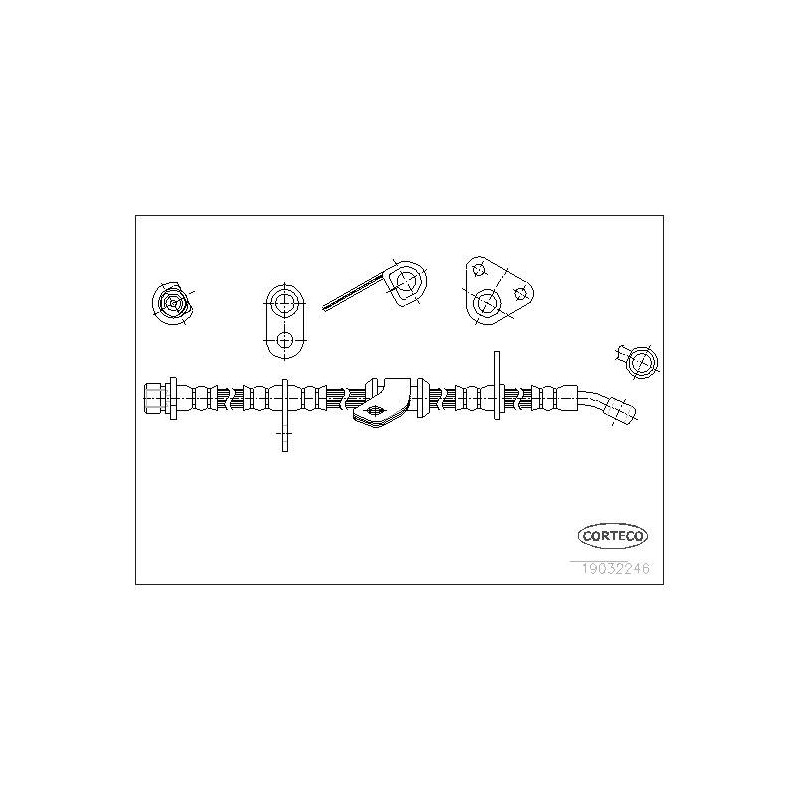 FLEXIBLE DE FREIN HONDA CIVIC II