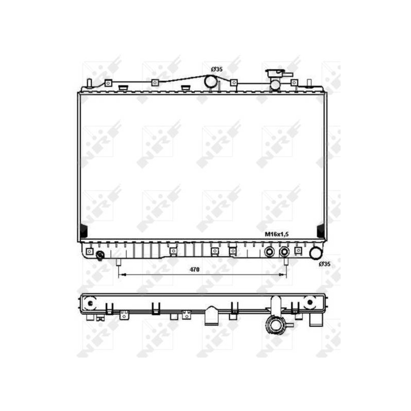 RAD HYUNDAI SONATA 2.0 94- RADIATOR