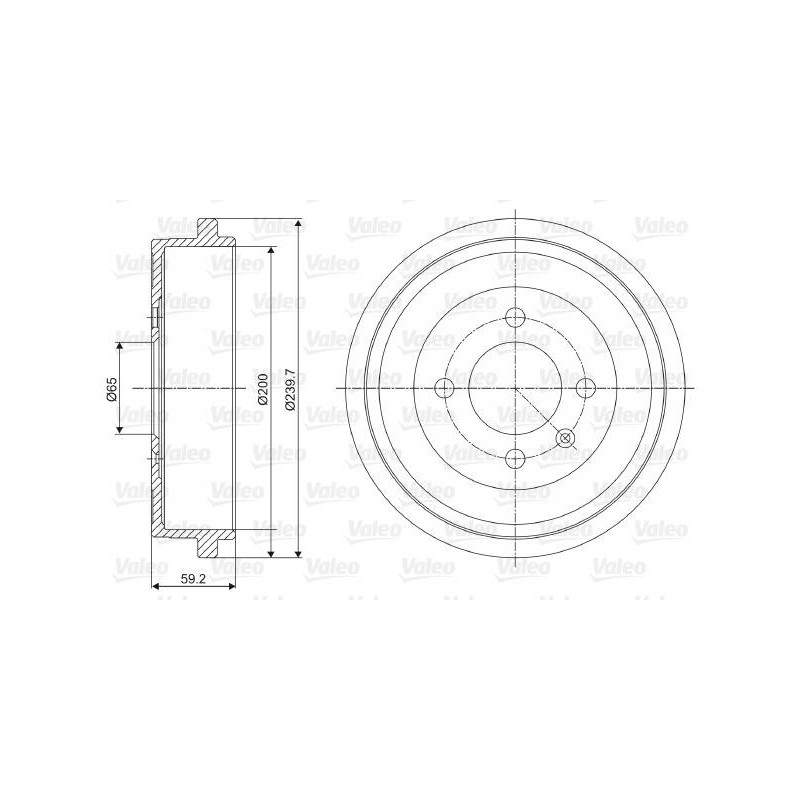 TAMBOUR FR SEAT MII / VW POLO (6N)