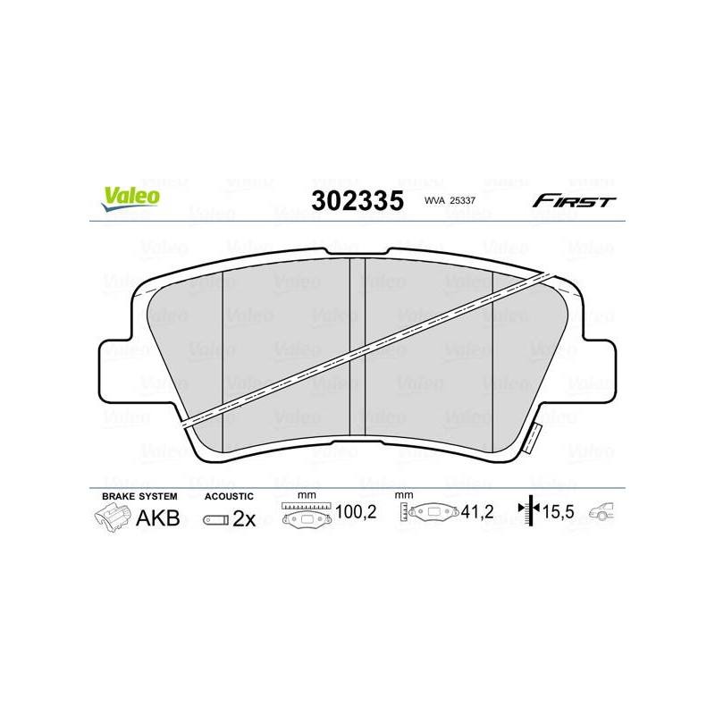PLAQ FREIN FIRST KIA CARENS 03.2013