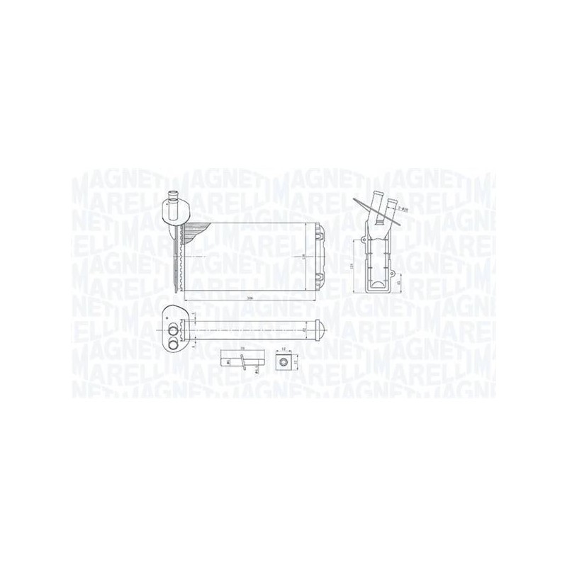 RADIATEUR CHAUFFAGE OPEL CORSA B