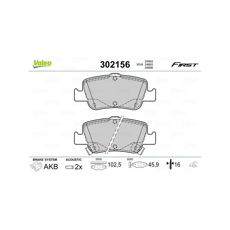 PLAQ FREIN FIRST TOYOTA AURIS 10.06