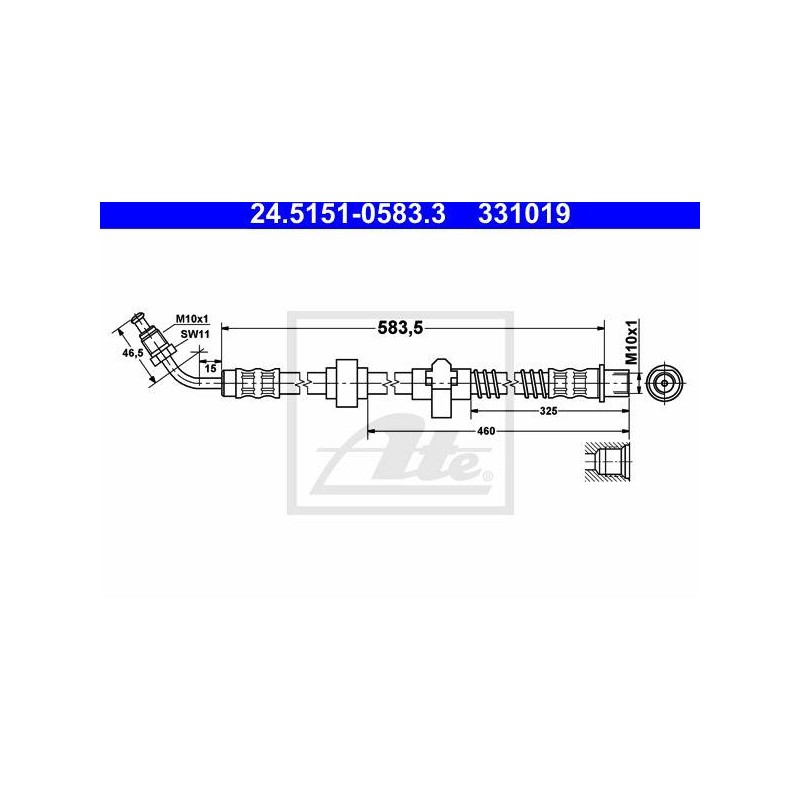 FLEXIBLE DE FREIN / EMBRAYAGE