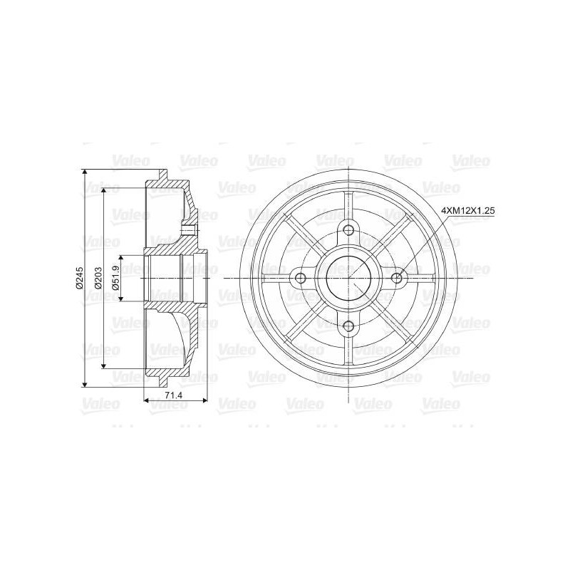 TAMBOUR FR CITR C2-C3-DS3 / PEUG 20