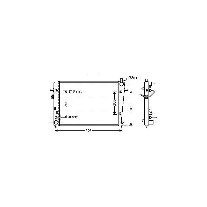 RAD EAU-VL/VUL- HYUNDAI- PRE
