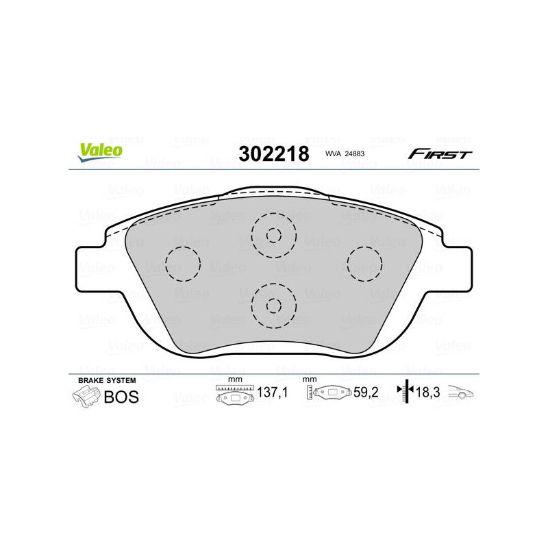 PLAQ FREIN FIRST CITROEN C3 11/09