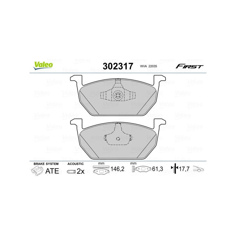 PLAQ FREIN FIRST SEAT LEON III 2013