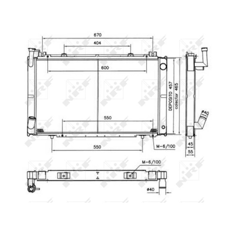 RAD NISSAN PATROL 2.8D 88- RADIATOR