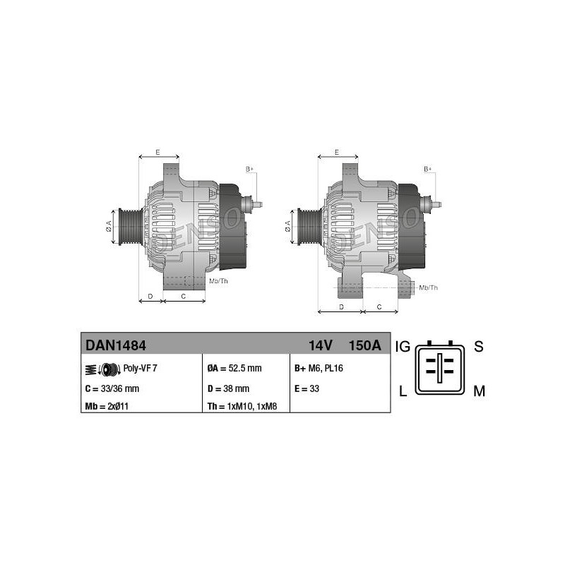 ALT NEUF TOYOTA LAND CRUISER 150A