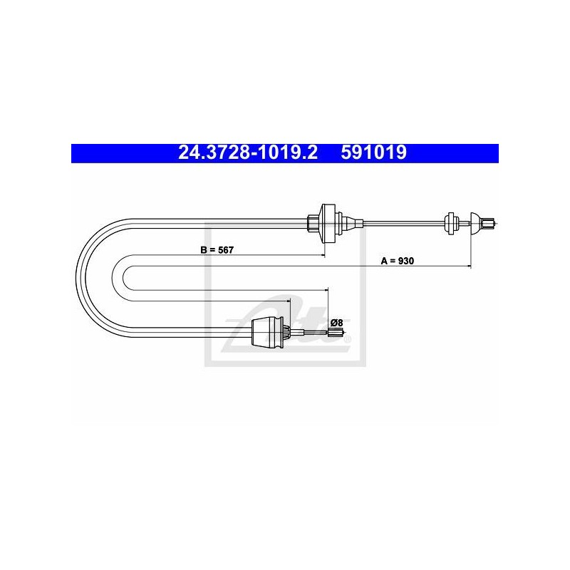 CABLE D EMBRAYAGE