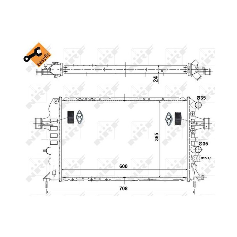 RAD OPEL ZAFIRA 1.8 05- RADIATORS A