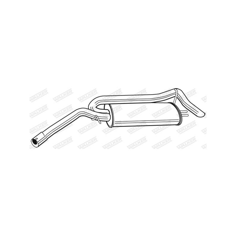 SILENCIEUX ARRIERE FIAT STILO 1747