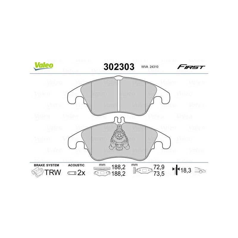PLAQ FREIN FIRST FORD FOCUS 01.09 0
