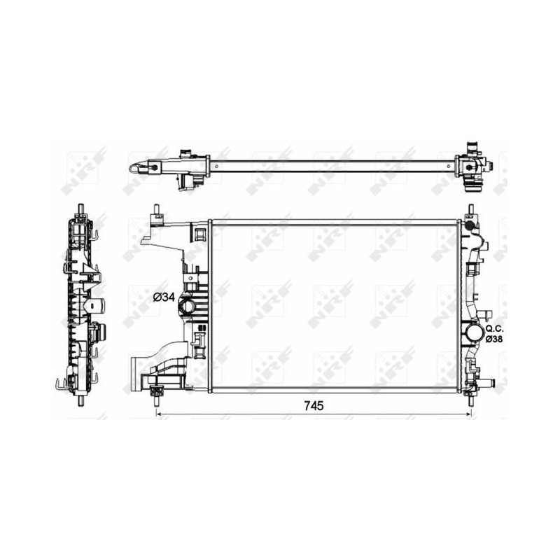 RAD OPEL ASTRA 1.4 10- RADIATORS AL