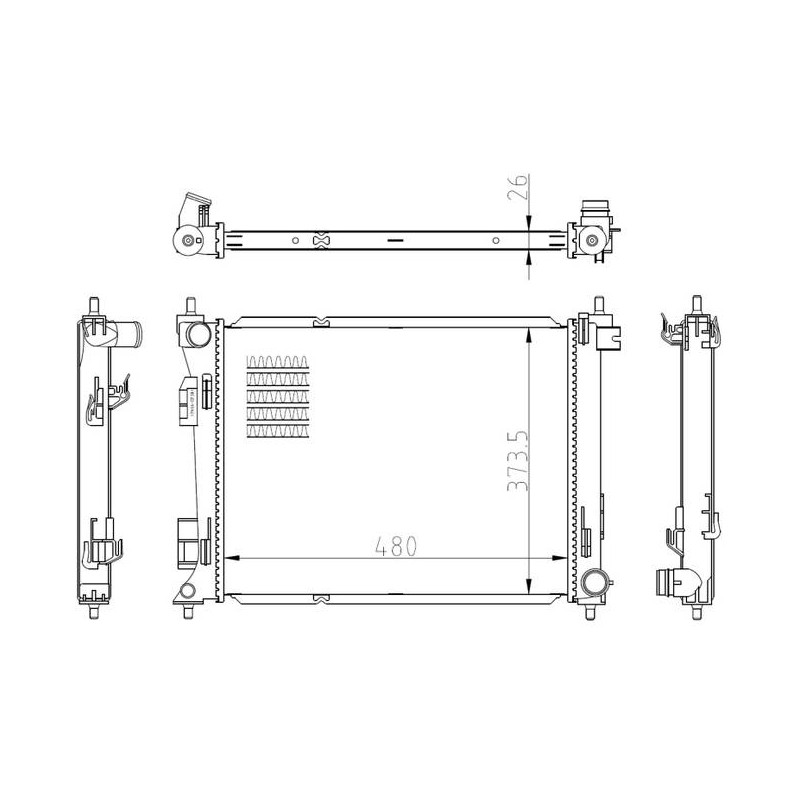 RAD KIA STONIC 1.6D 18- RADIATORS A