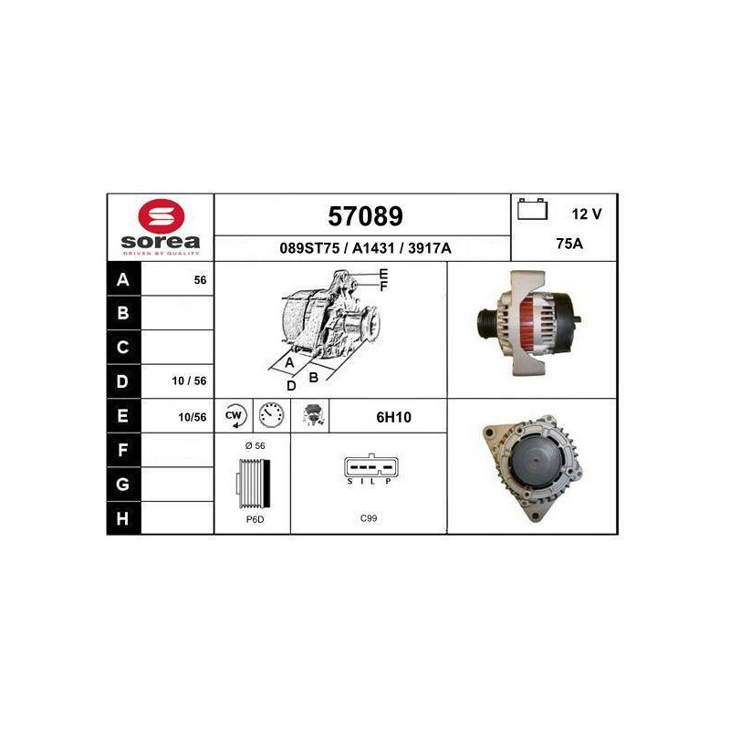 ALTERNATEUR VL / REXTON - 2.9 TD