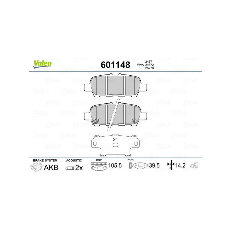 PLAQ FREIN NISSAN JUKE / LEAF