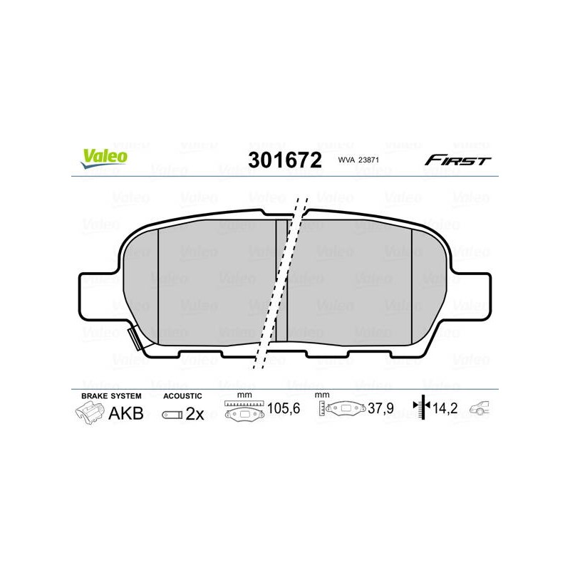 PLAQ FREIN FIRST NISSAN X-TRAIL