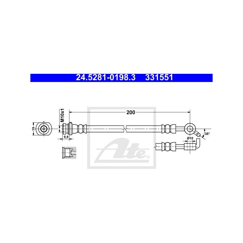 FLEXIBLE DE FREIN / EMBRAYAGE