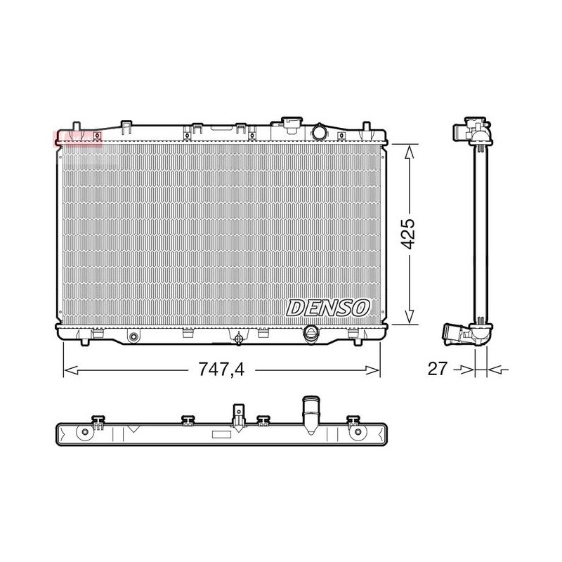 RAD. EAU HONDA CR-V IV 1.6