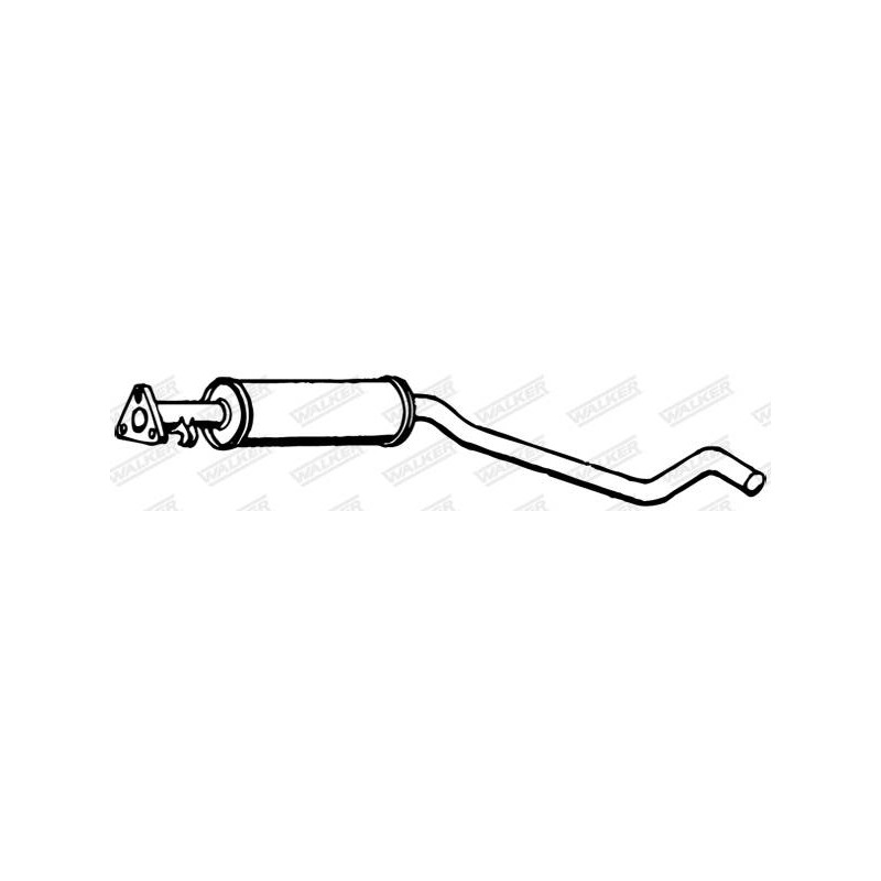 SILENCIEUX INTERMEDIAIRE OPEL VECTR