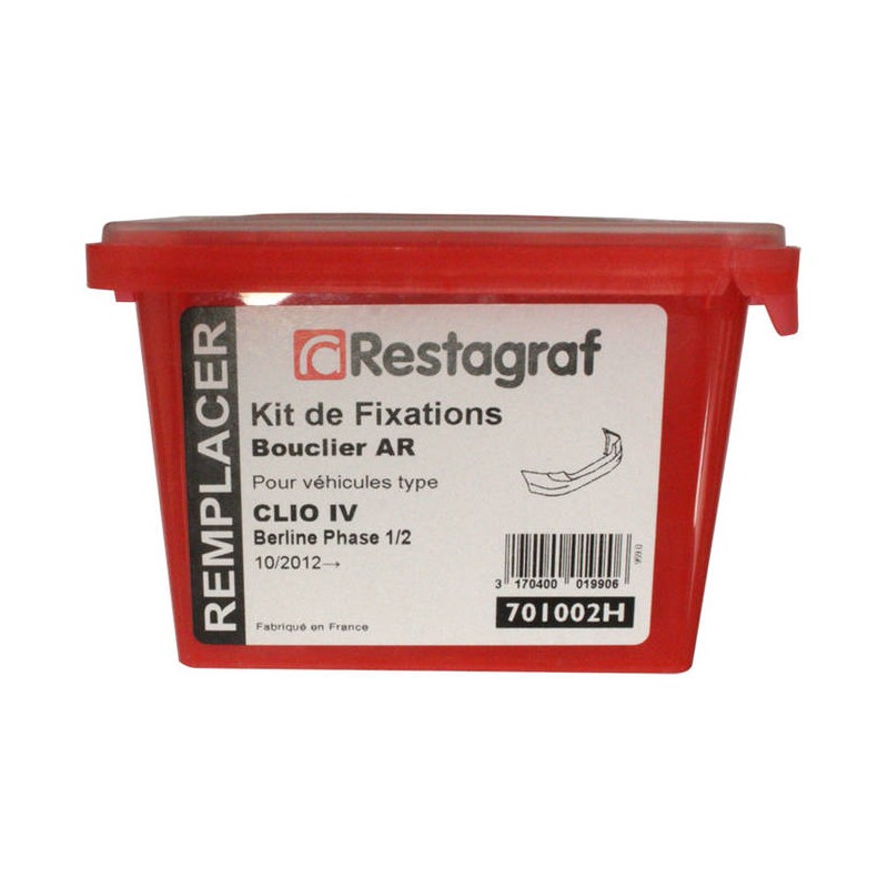 Kit de fixation de bouclier arrière