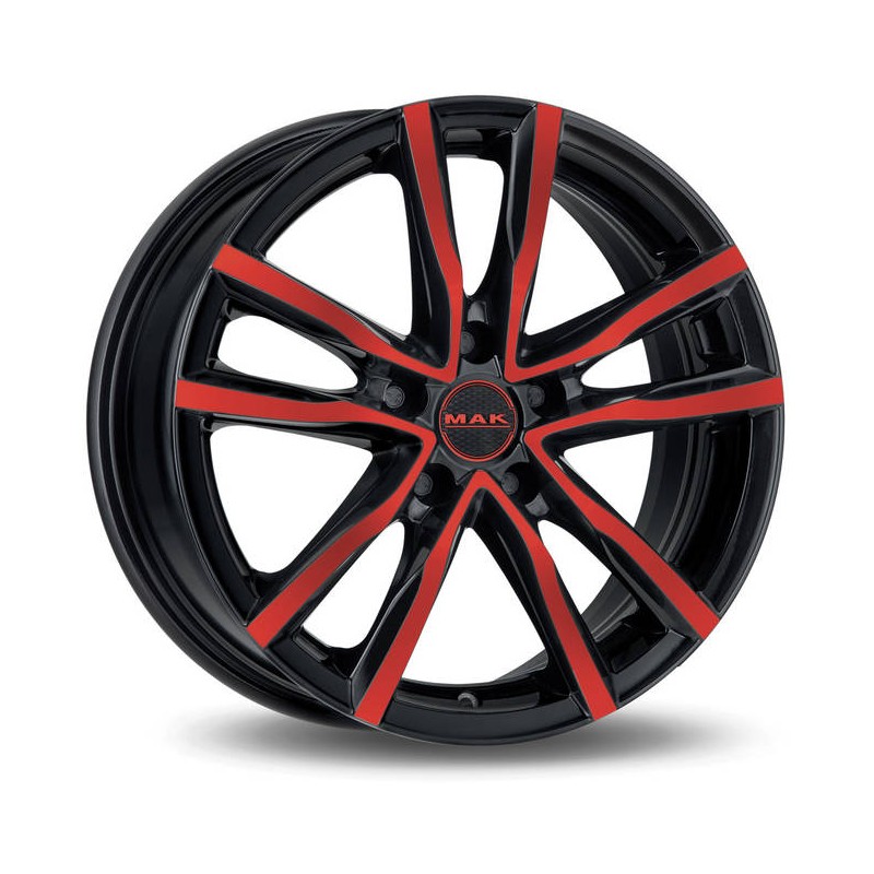 MILANO 7J17 5X100 35 72 NOIR ET ROUGE